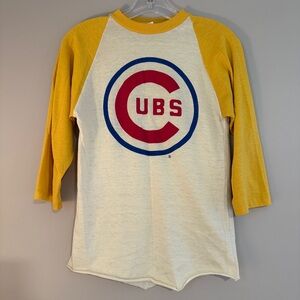 Vintage Chicago Cubs baseball tshirt reglan top small